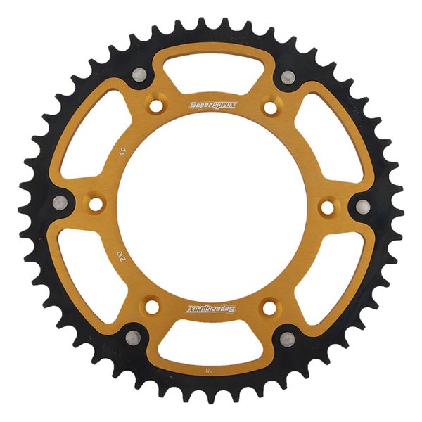 Supersprox New  - Gold Stealth sprocket For 49T, Chain Size 520,  RST-210-49-GLD